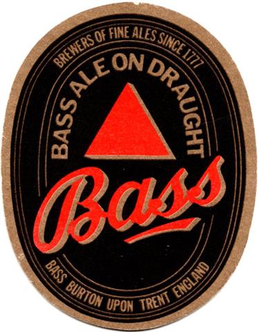 burton wm-gb bass bass oval 2ab (210-bass ale on draught)